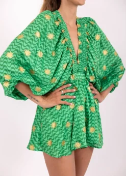 Alicia Playsuit in Arizona Green