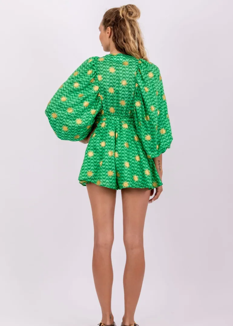 Alicia Playsuit in Arizona Green
