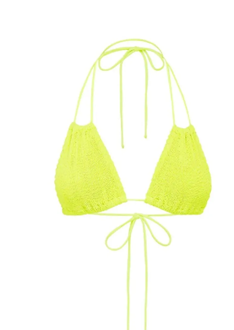 Andy Triangle Top in Sunny Lime