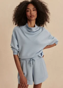 Atrium High Rise Shorts in Cashmere Blue