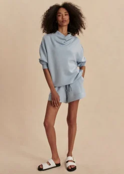 Atrium High Rise Shorts in Cashmere Blue