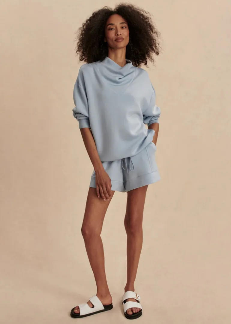 Atrium High Rise Shorts in Cashmere Blue