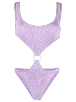 Augusta Scrunch Swimsuit in Lilac