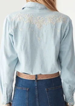 Austin Denim Shirt in Mustang Blue