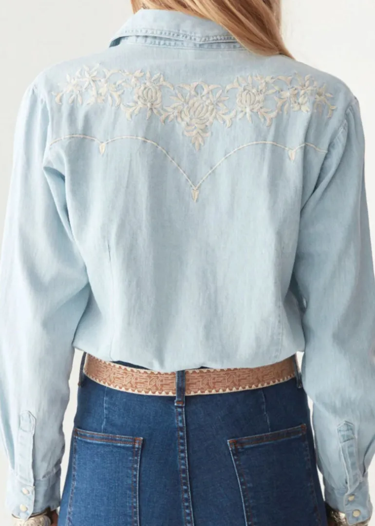 Austin Denim Shirt in Mustang Blue