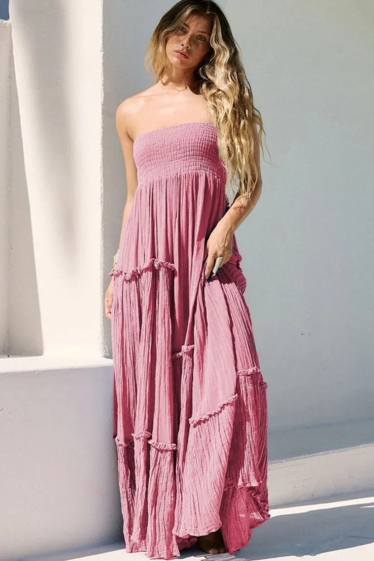 Bandeau Lavender Fields Dress in Dried Roses