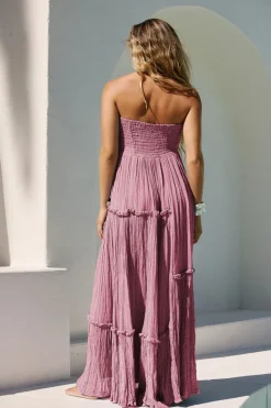 Bandeau Lavender Fields Dress in Dried Roses