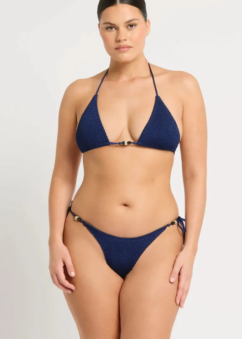 Beaded Ingrid Triangle Top in Midnight Shimmer