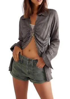 Beginners Luck Slouchy Shorts in Olive