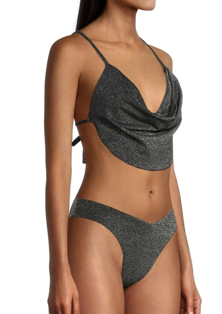 Black Delilah Glitter Bikini Bottom