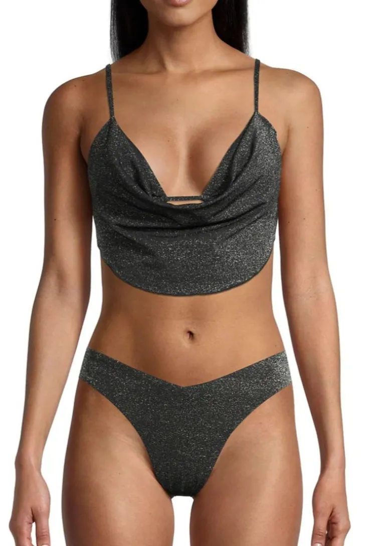 Black Delilah Glitter Bikini Bottom