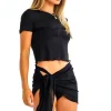 Black Mesh Sarong