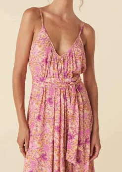 Cha Cha Village Strappy Maxi Dress in Sunrise