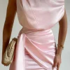 Charisma Mini Dress in Musk