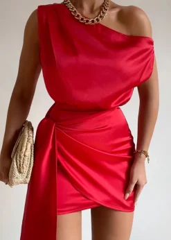 Charisma Mini Dress in Red