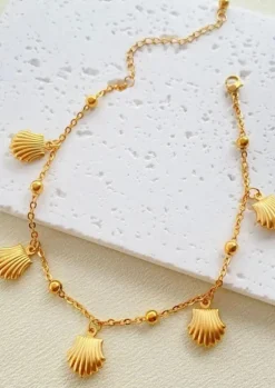 Charm anklet in gold color