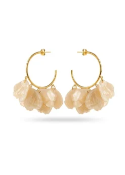 Charm Tassel Hoop Earrings