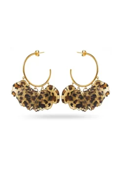 Charm Tassel Hoop Earrings