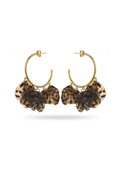 Charm Tassel Hoop Earrings