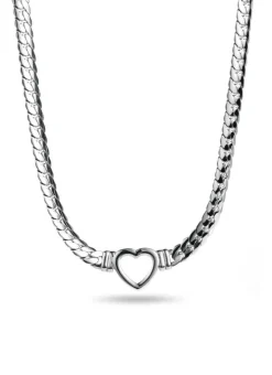 Chunky Chain Heart Necklace