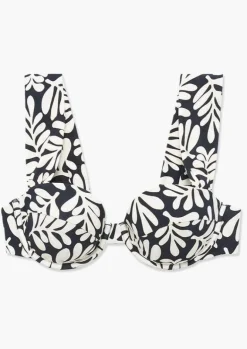 Claudia Bikini Top in Safari Leaves