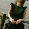 Claudia Top & Shorts Set in Black