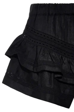 Claudia Top & Shorts Set in Black