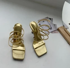 Cleo Coil Wrap Sandals