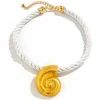 Conch Shell Rope Necklace
