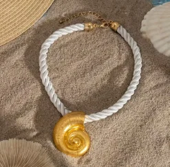 Conch Shell Rope Necklace