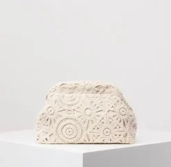 Crochet Gathered Clutch Bag