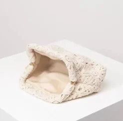 Crochet Gathered Clutch Bag