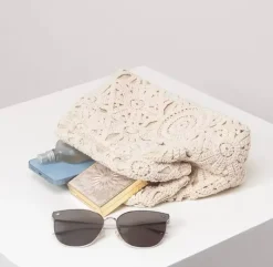 Crochet Gathered Clutch Bag