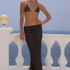 Cyprus Maxi Skirt Black Polka