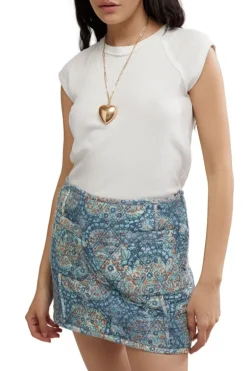 Darla Quilted Mini Skirt