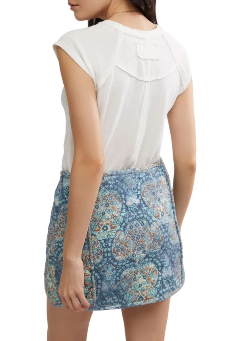 Darla Quilted Mini Skirt