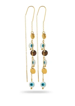 Double Hanging Tassel Earrings