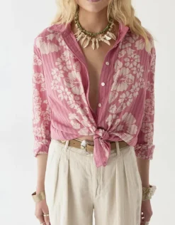 Embroidered Blouse Pink Floyd