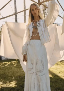 Embroidered Maxi Skirt Luisa