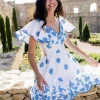 Embroidered Mini Dress Crete