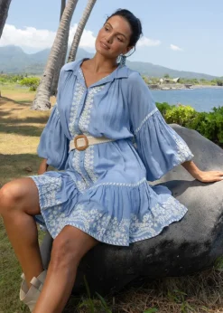 Embroidered Mini Dress Yara