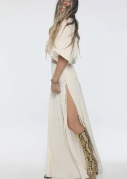 Exile Maxi Skirt in Cotton Gauze
