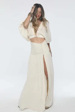 Exile Maxi Skirt in Cotton Gauze