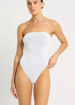 Faune One Piece in White Optic Leopard