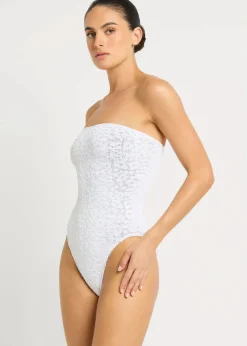 Faune One Piece in White Optic Leopard