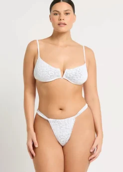 Georgia Brief in White Optic Leopard