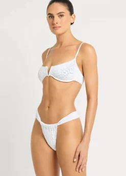 Georgia Brief in White Optic Leopard
