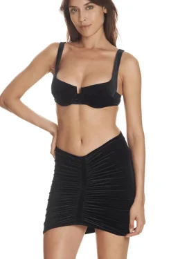 Geraldina Skirt in Black Velvet