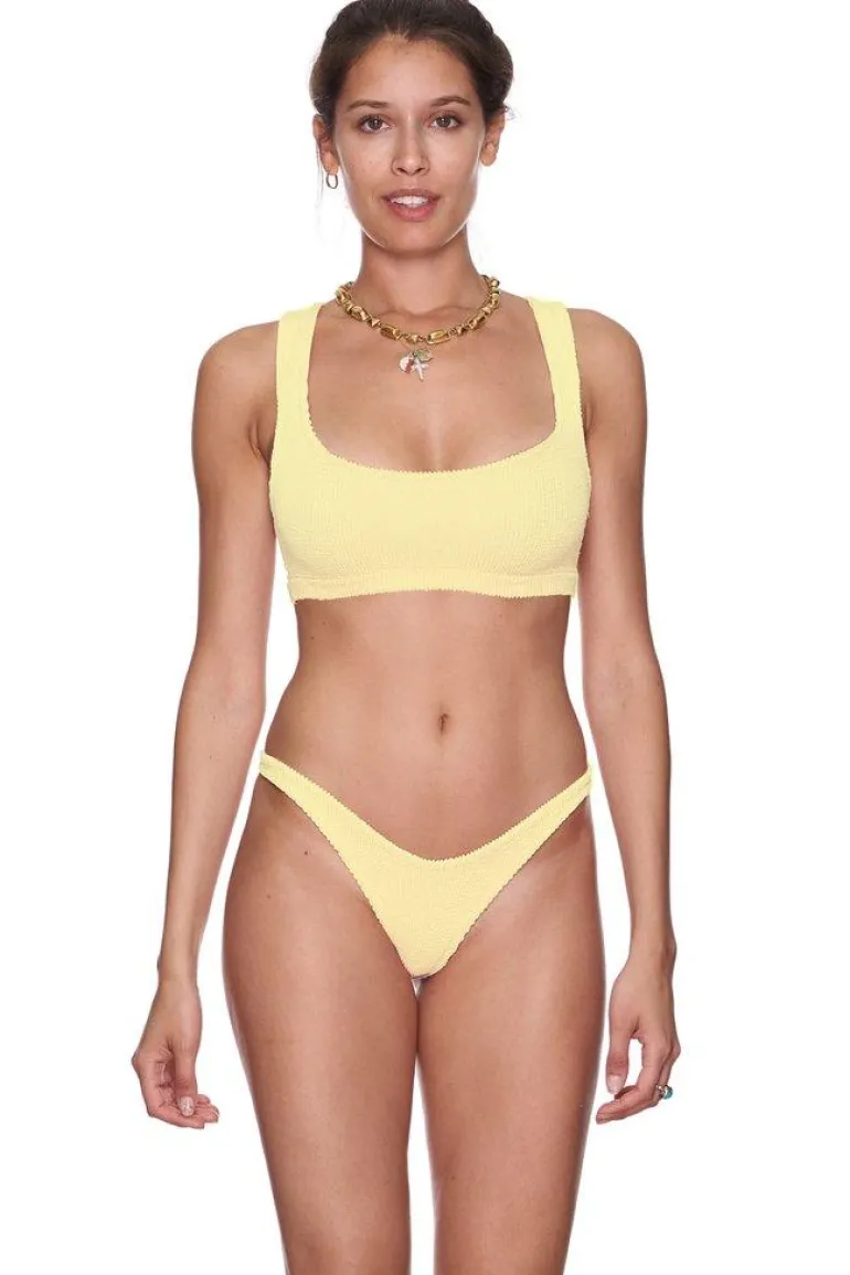 Ginny Boobs Scrunch Bikini Set in Yellow