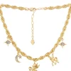 Gold Charm Necklace Pegasus